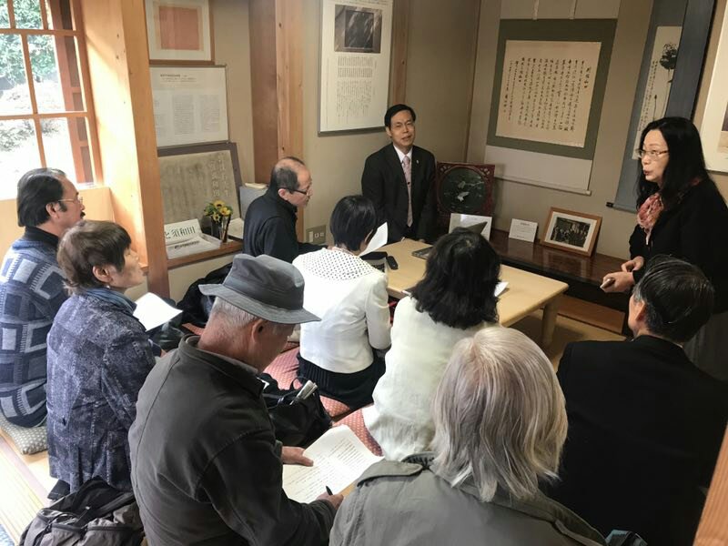 日本郭沫若文化研学会は千葉県市川市にある郭沬若の旧居で講演会を開催