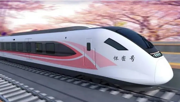 北京：桃色塗装の高速鉄道が9月末にも懐密線で運行開始