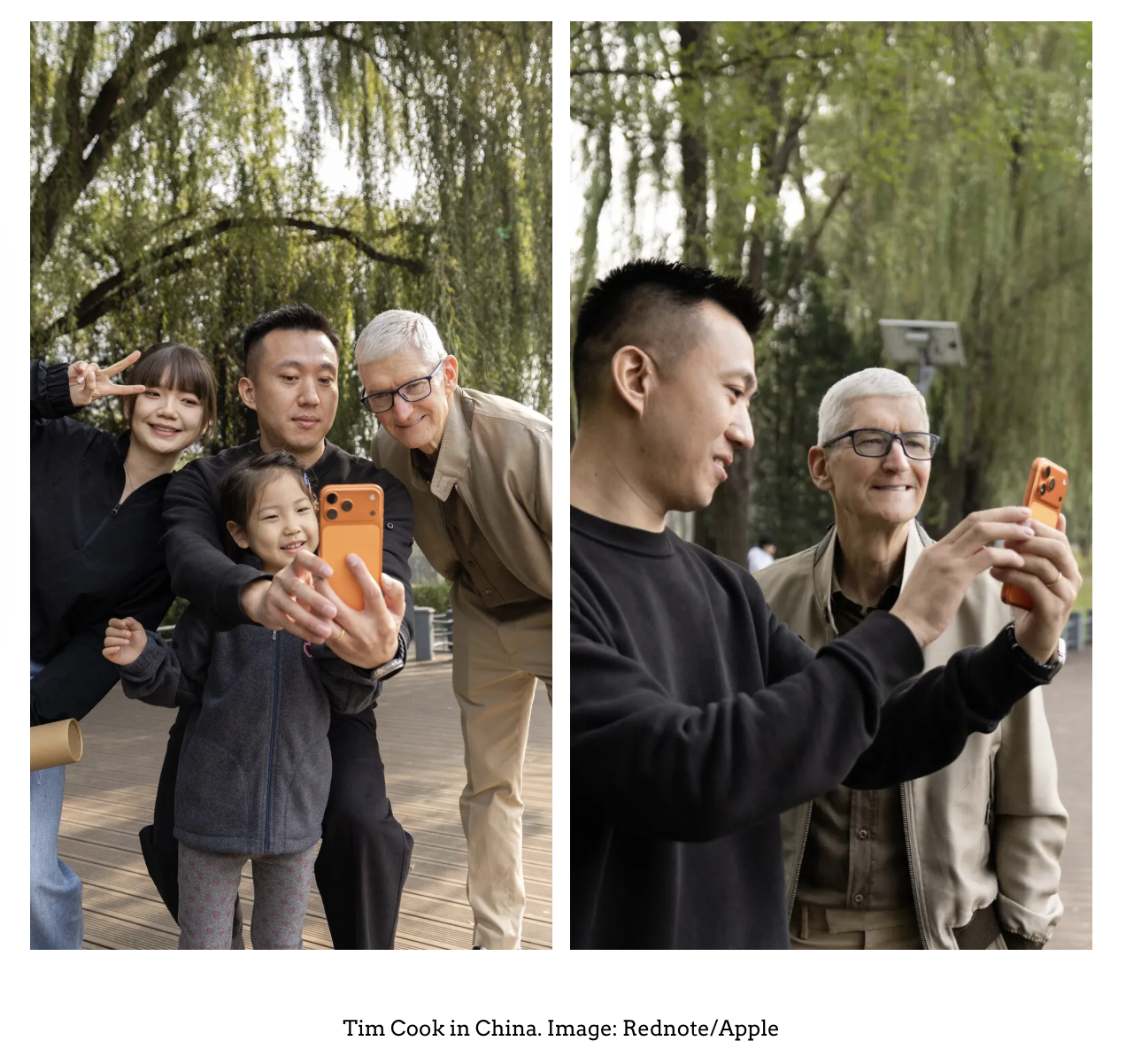 Apple ティム・クック CEOが中国を訪問：eSIMとAIの課題解決へ